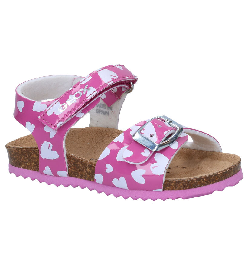 Geox Chalki Sandales en Rose en simili cuir (286953)