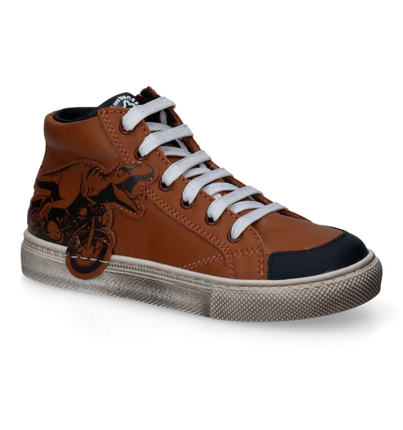 STONES and BONES Dinot Cognac Hoge Schoenen voor jongens (313857)