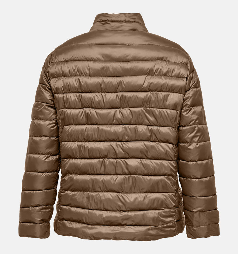 ONLY Carmakoma Bruine Gewatteerde Jas voor dames (371843)