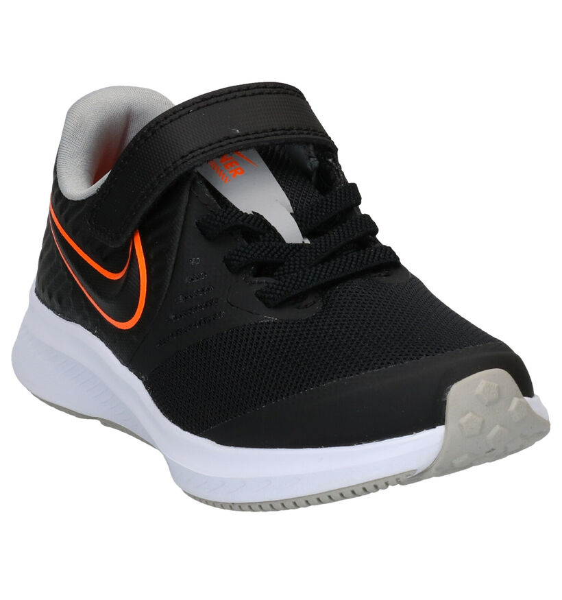 Nike Star Runner 2.0 Baskets en Noir en textile (274958)