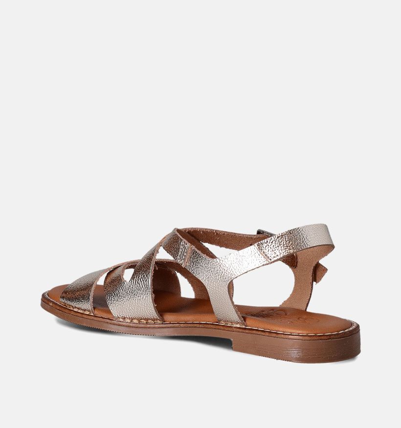 Oh My Sandals Gouden Platte sandalen voor dames (356200)