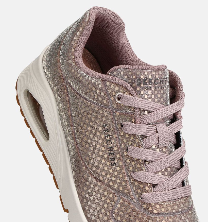 Skechers Uno Disco Baskets sportives en Or pour femmes (361033)