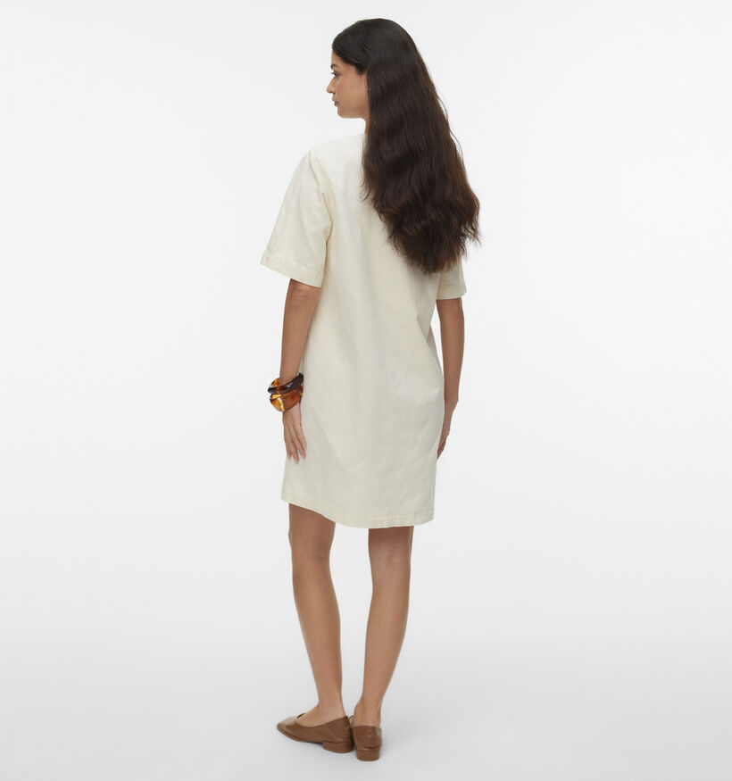 Vero Moda Fonda Ecru Jurk voor dames (378417)