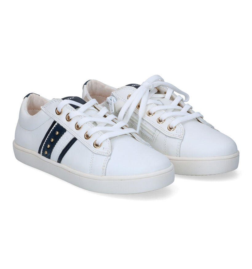 Geox Kathe Chaussures à lacets en Blanc pour filles (302668) - pour semelles orthopédiques