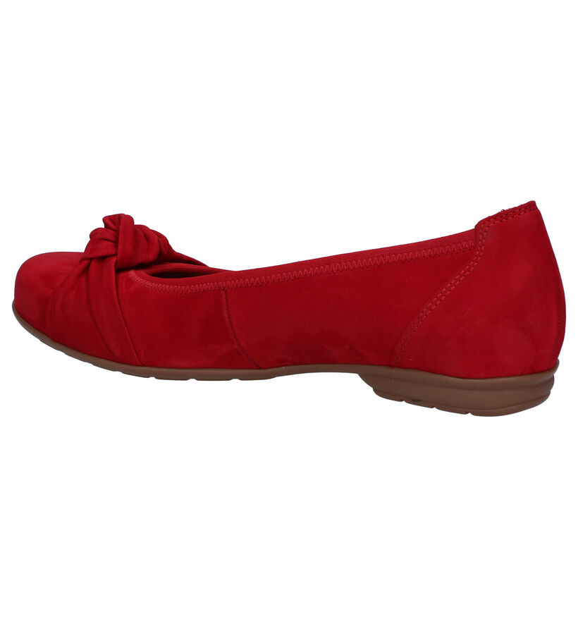 Gabor Easy Walking Zwarte Ballerina's in nubuck (271649)