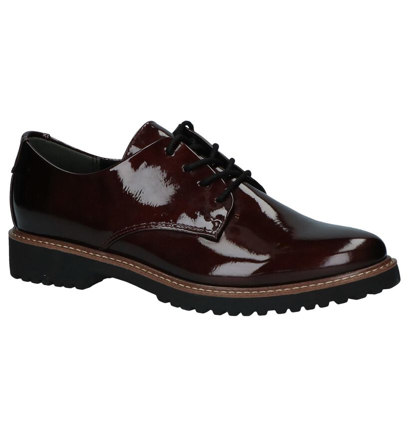 Marco Tozzi Chaussures à lacets en Bordeaux en simili cuir (226304)