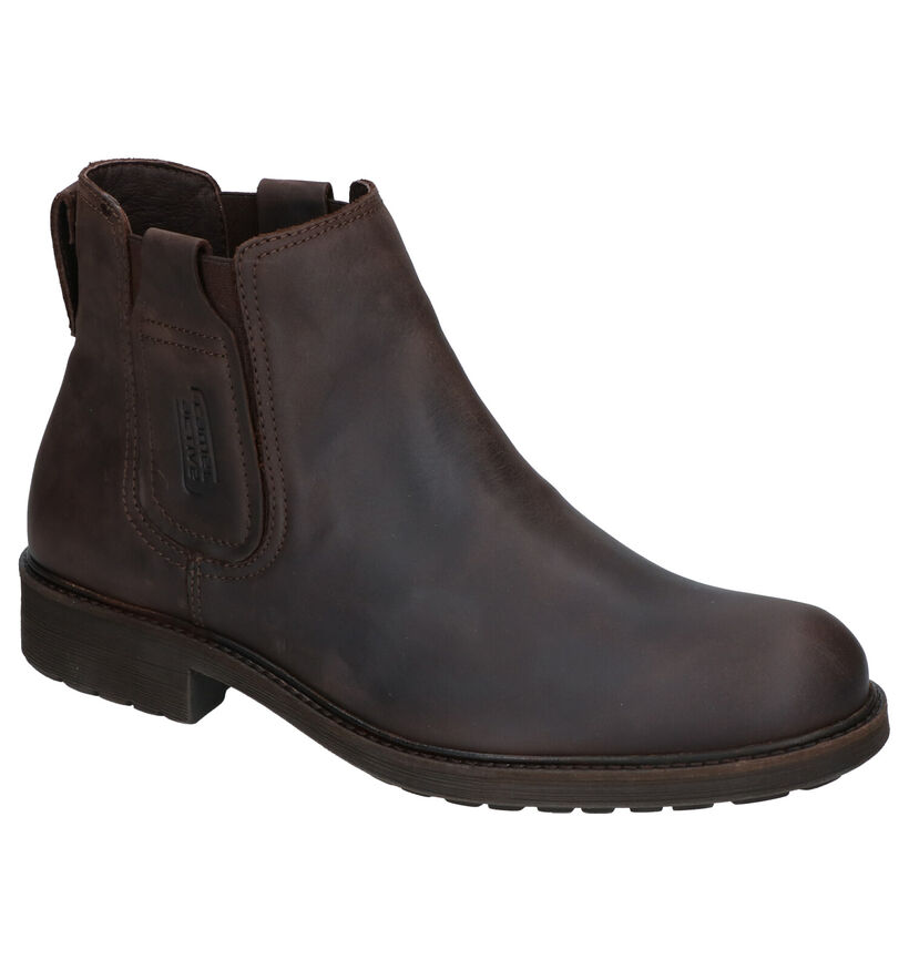 Camel Active Chelsea Bottes en Brun foncé en cuir (259388)