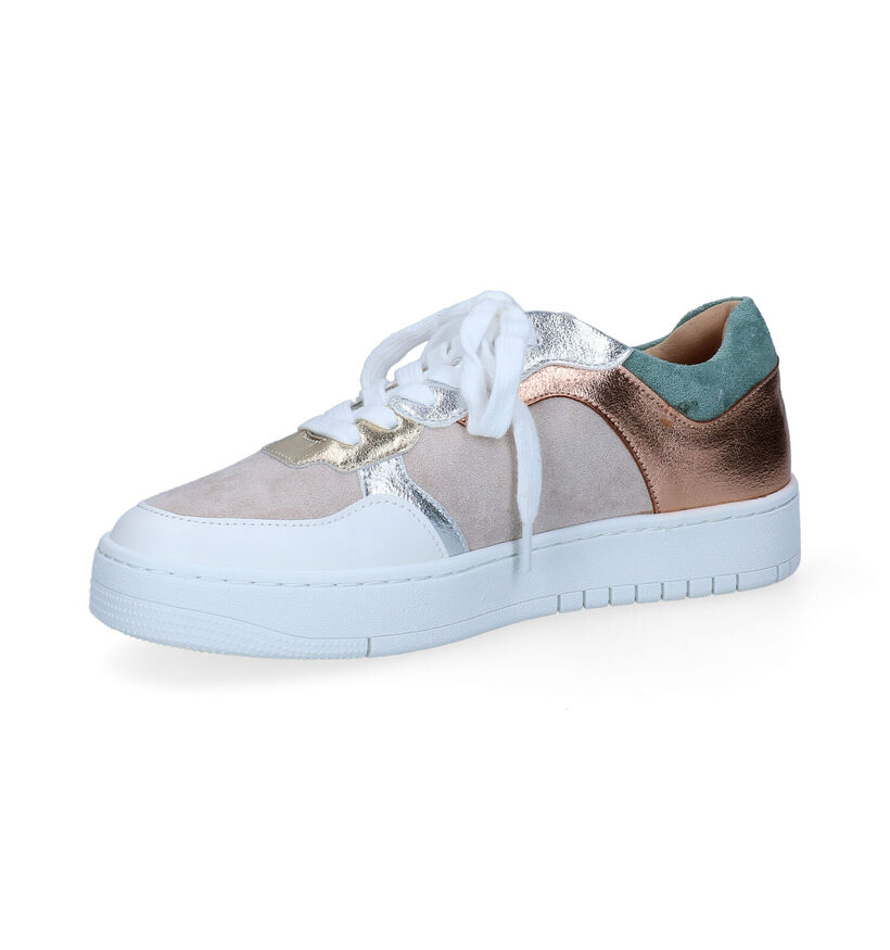 Vanessa Wu Beige Veterschoenen in kunstleer (303364)
