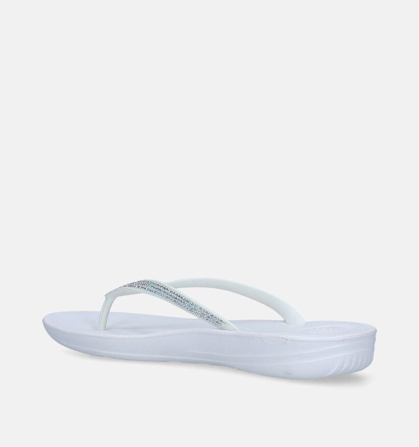 FitFlop Iqushion Sparkle Witte Slippers voor dames (336948)