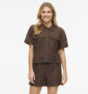 Vila Blouses Marron