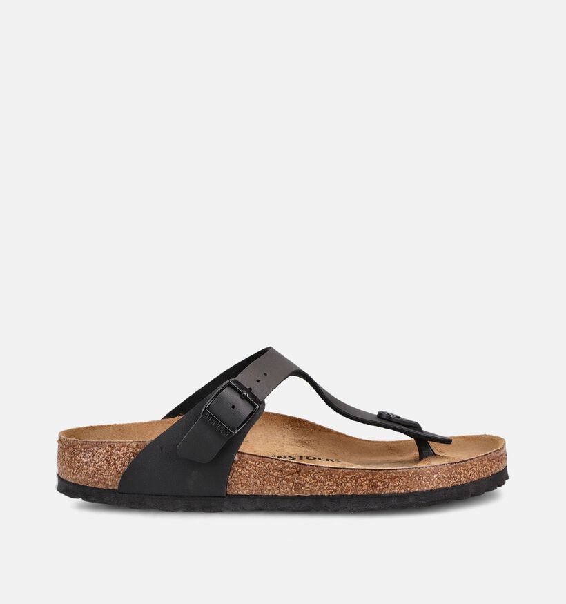 Birkenstock Gizeh Tongs en Noir pour femmes (369519)