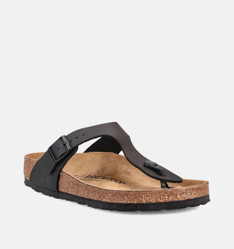 Birkenstock Gizeh Tongs en Noir pour femmes (369519)