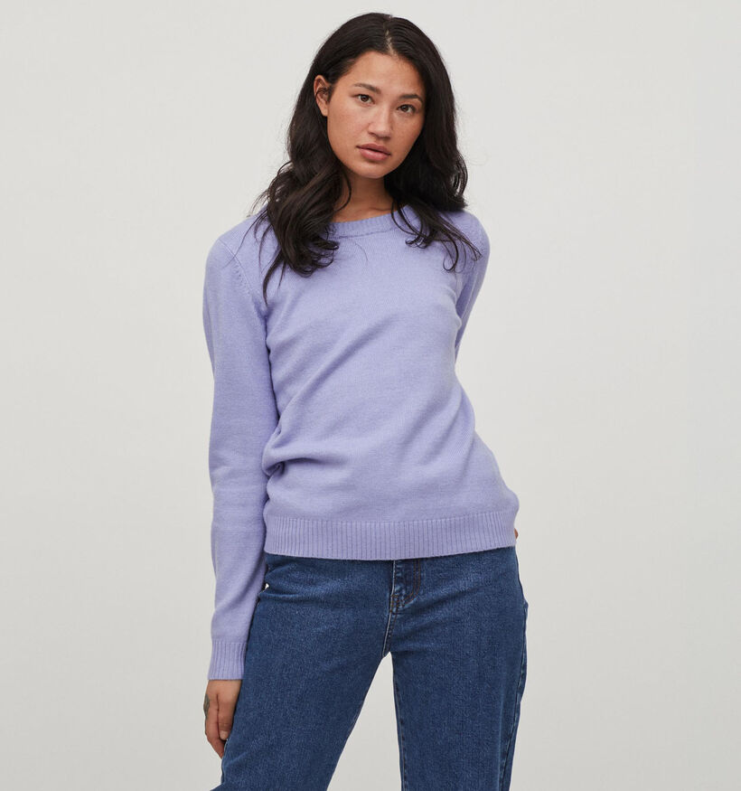 Vila Ril Fuchsia Gebreide trui voor dames (328851)