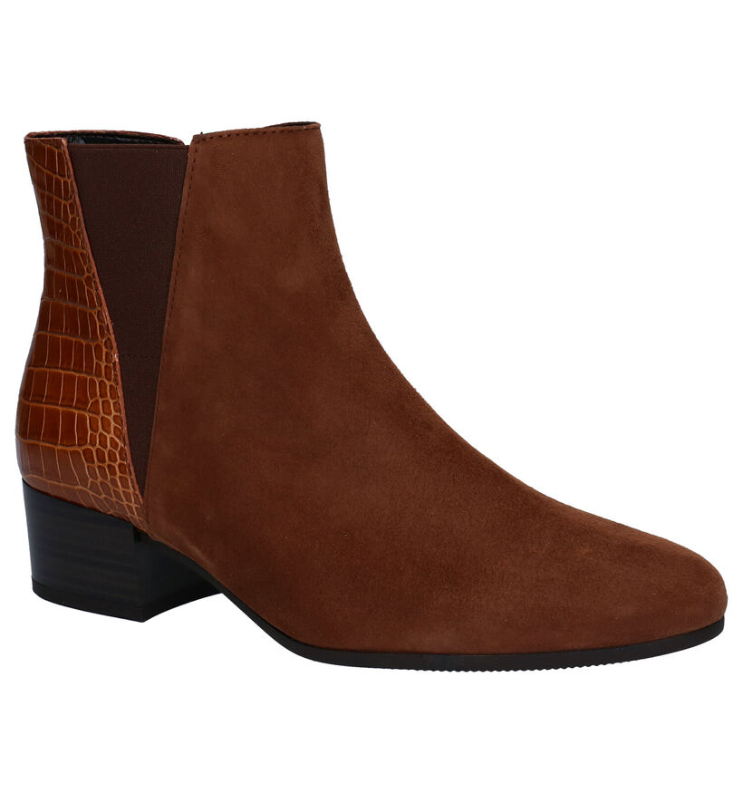 Gabor Cognac Enkelaarzen in nubuck (283817)