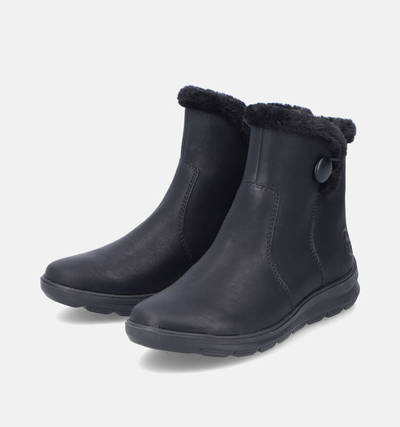 Rieker Bottines à talons en Noir pour femmes (347422) - pour semelles orthopédiques