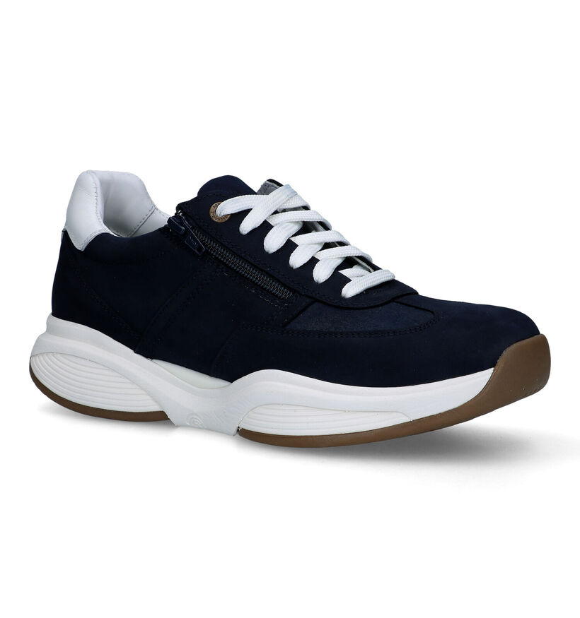 Xsensible SWX4 Blauwe Sneakers in nubuck (324834)