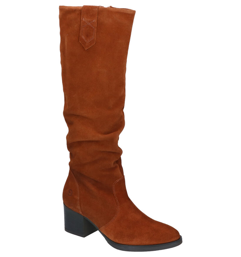 Tamaris Cognac Lange Laarzen in daim (275206)