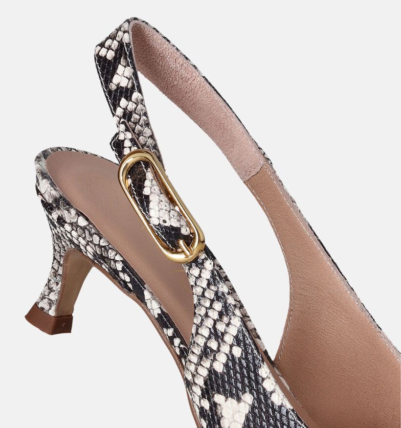 Unisa Ibon Vip Escarpins slingback en Noir pour femmes (357740)