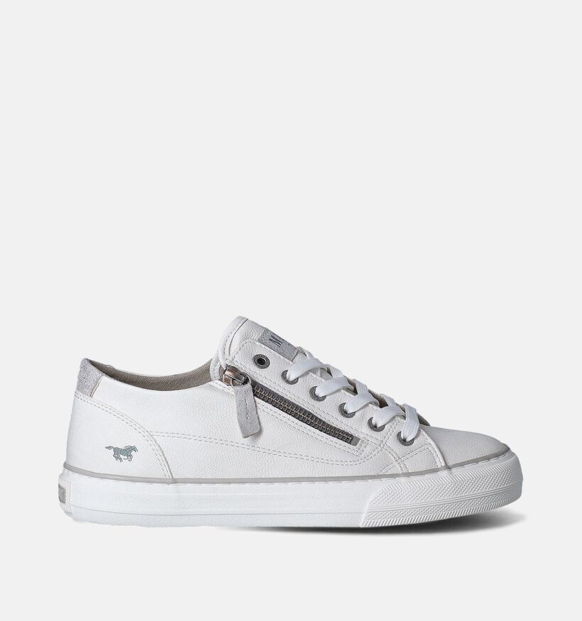 Mustang Witte Veterschoenen voor dames (351247)