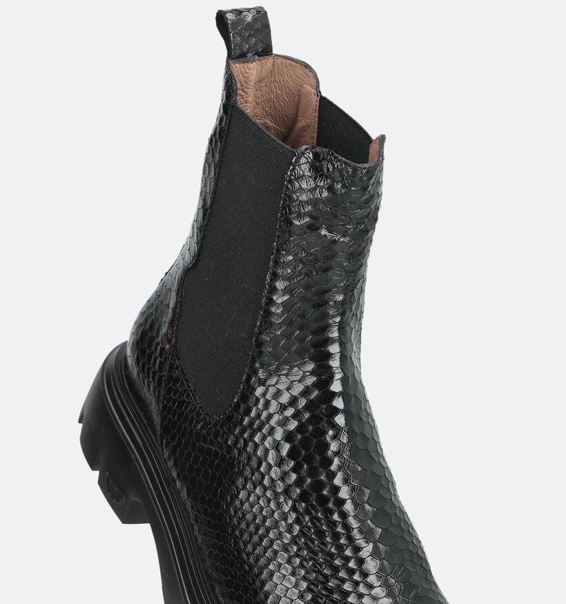 Wonders Zwarte Boots Chelsea voor dames (381443)