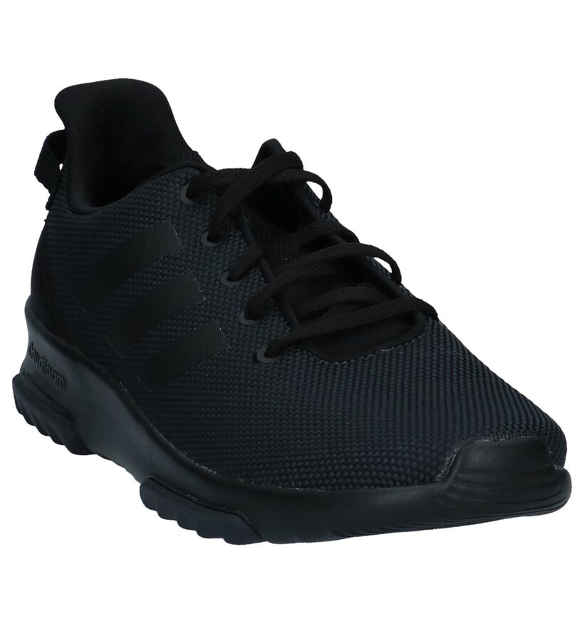 adidas Cloudfoam Racer Baskets en Noir en textile (221785)