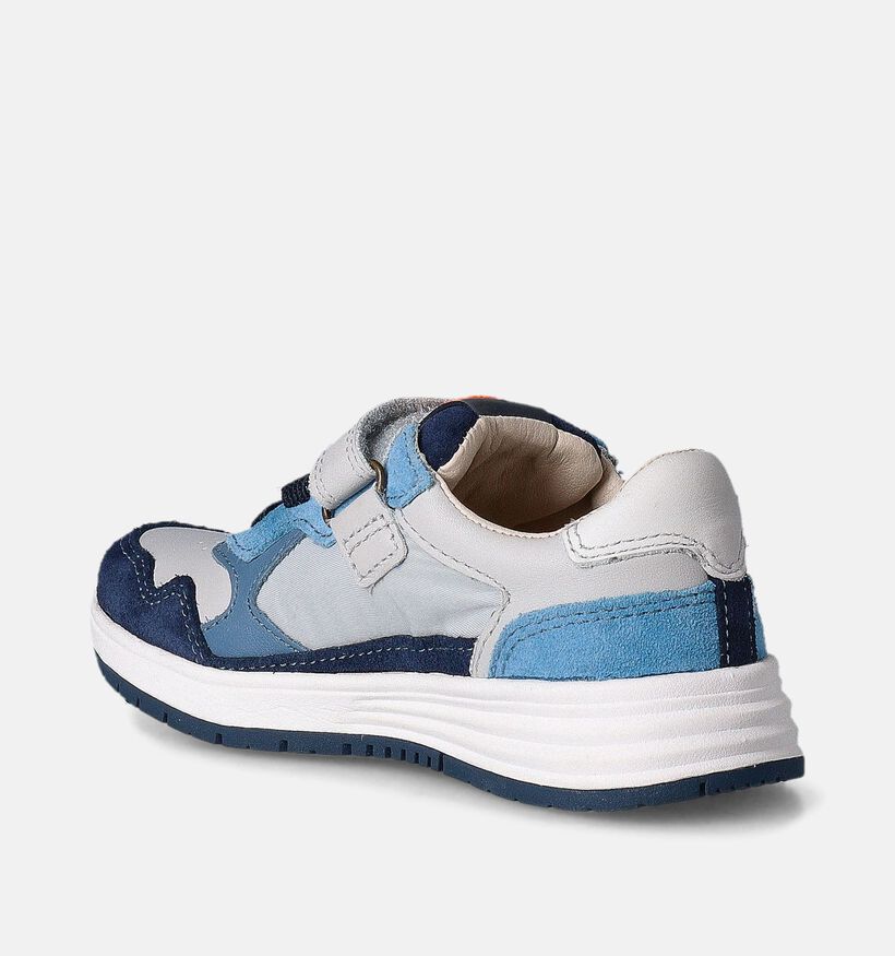 STONES and BONES Skier Chaussures à scratch en Bleu pour garçons (352654) - pour semelles orthopédiques