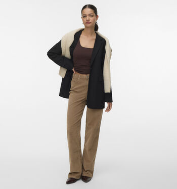 Vero Moda Broeken Bruin