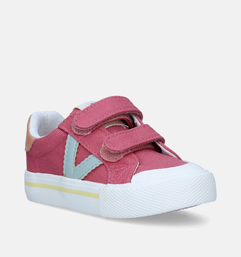 Victoria Baskets basses en Rose foncé pour filles (346858)