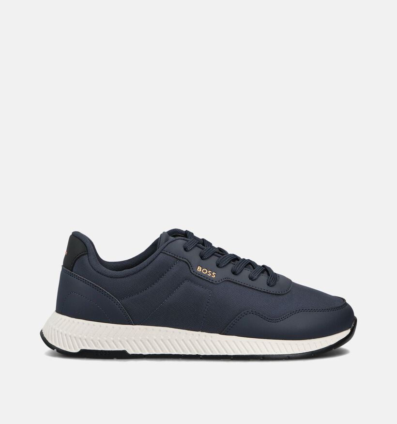 BOSS Titanium Donkerblauwe Sneakers voor heren (359095) - geschikt voor steunzolen