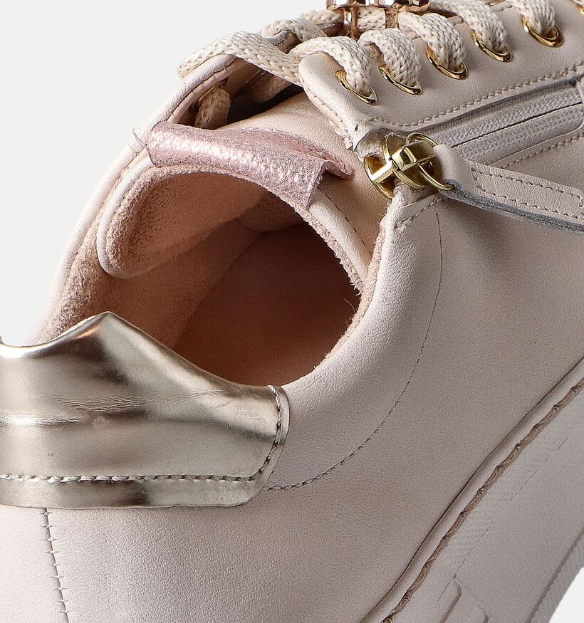 Gabor Ecru Veterschoenen voor dames (352093) - geschikt voor steunzolen