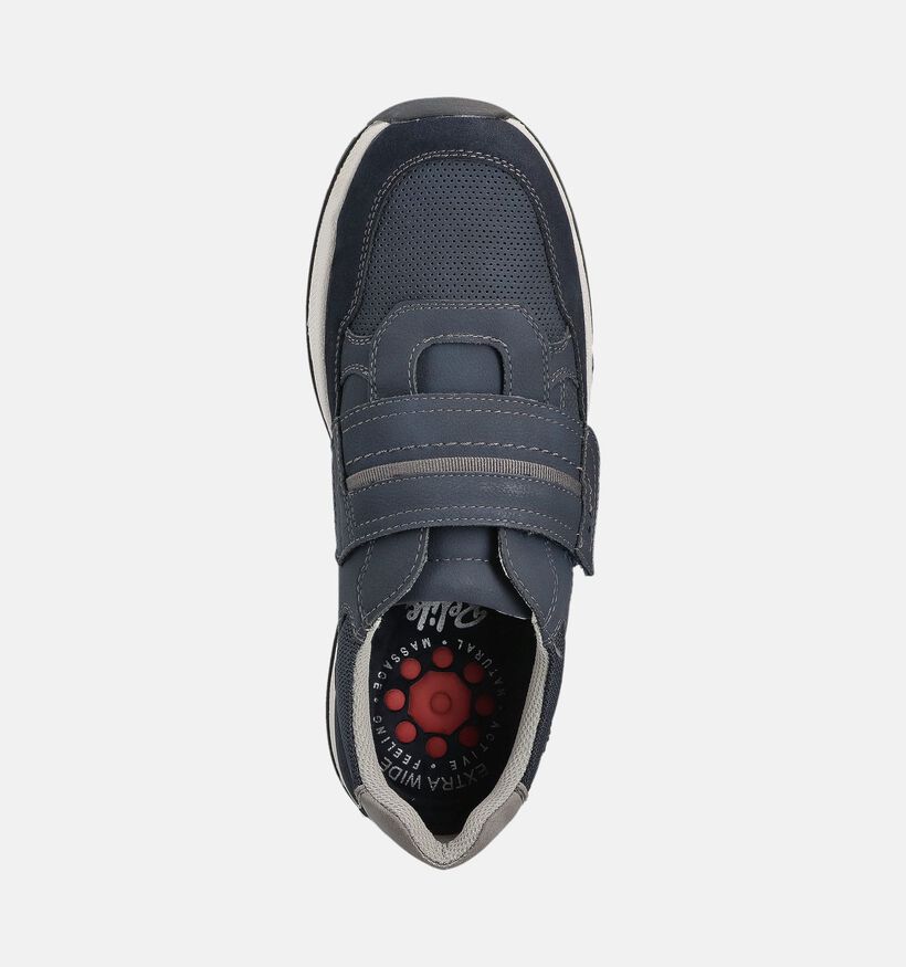 Relife Donkerblauwe Velcroschoenen voor heren (368306) - geschikt voor steunzolen