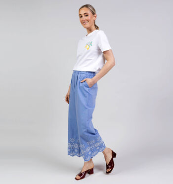 JDY Pantalons Bleu