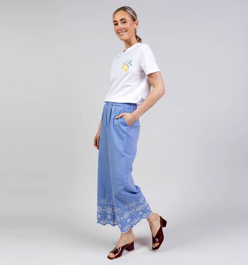 JDY Marina Embroidery Lichtblauwe Broek voor dames (370046)