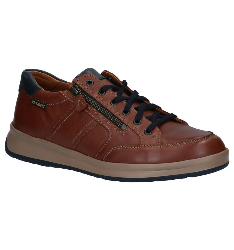 Mephisto Chaussures à lacets en Cognac en cuir (307307)