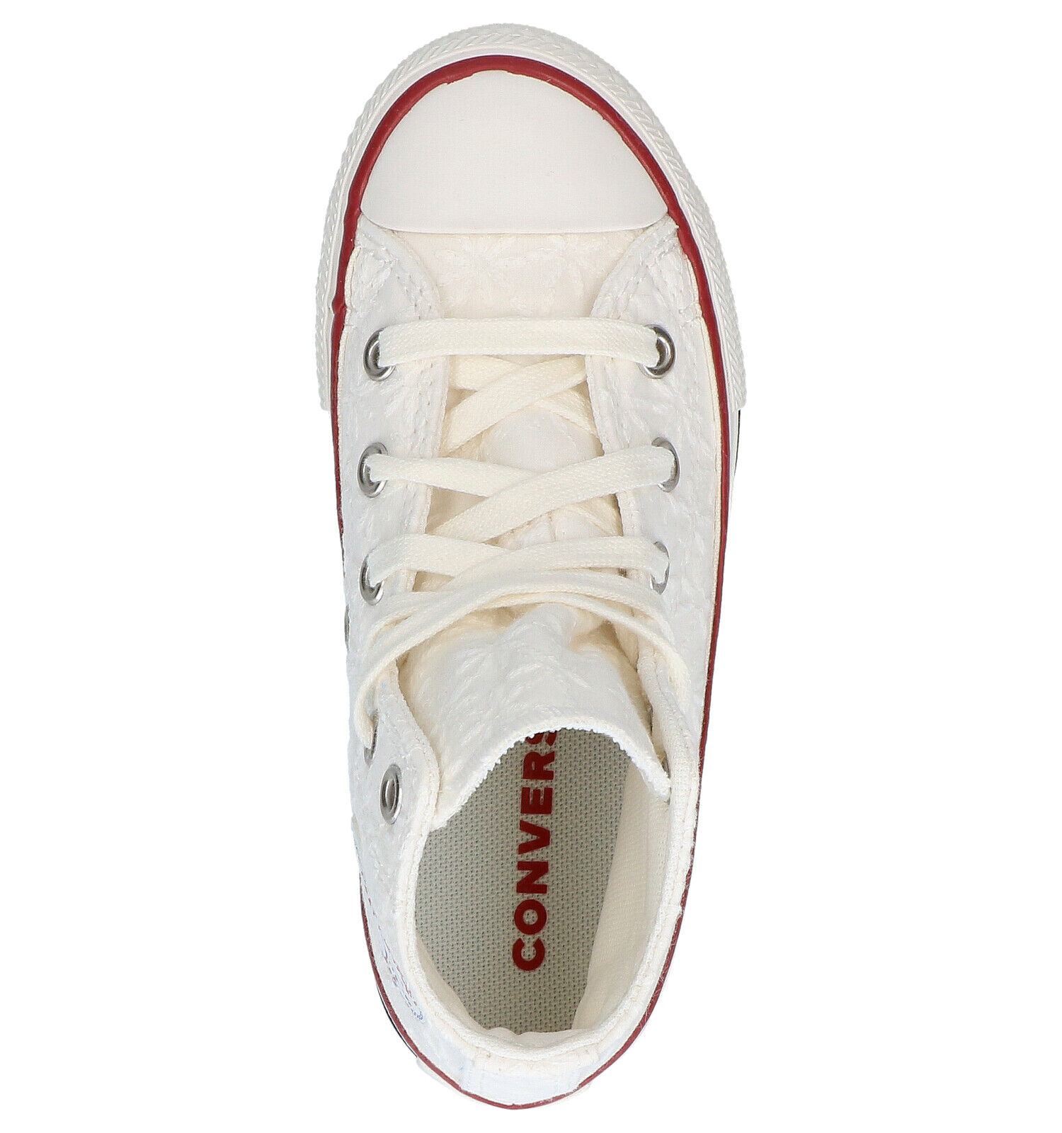 Witte Hoge Sneakers Converse Chuck Taylor All Star Meisjes