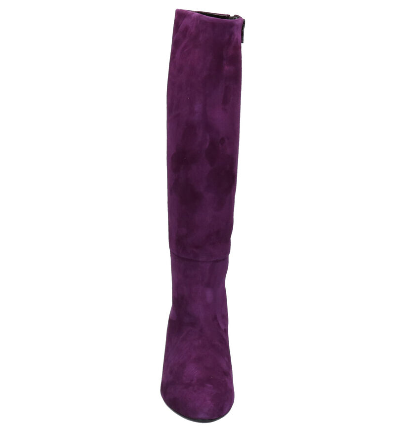 Gabor Bottes en Violet foncé en daim (260155)