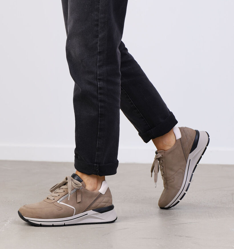 Gabor OptiFit Chaussures à lacets en Beige en daim (297242)
