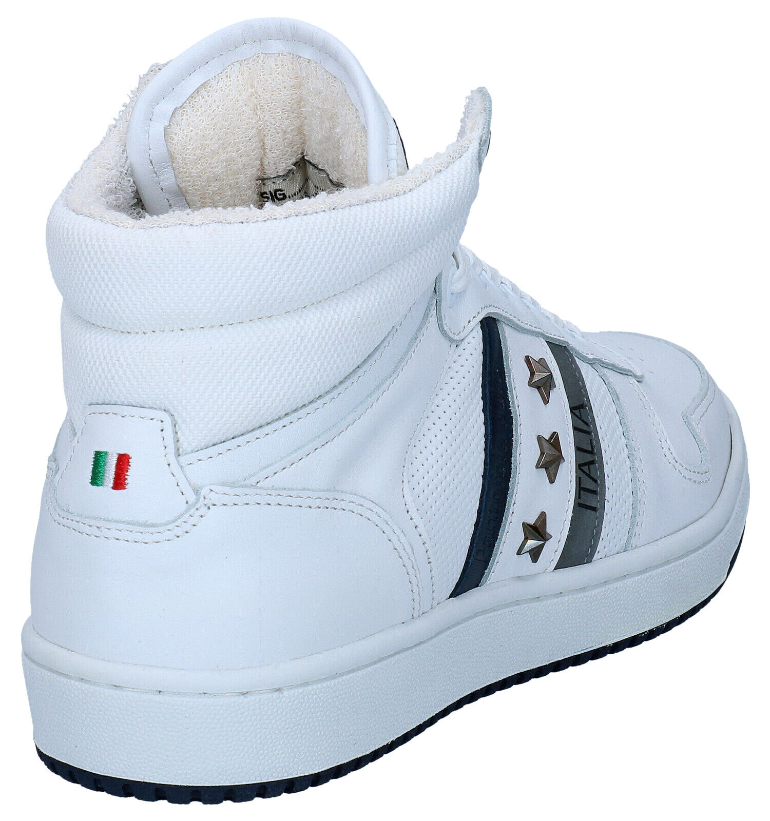 Pantofola d Oro Bolzano Mid Witte Hoge Sneakers Heren Hoge schoenen Online op TORFS.BE