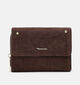 Tamaris Marina Suede Porte-monnaie zipp&eacute; en Brun fonc&eacute; pour femmes (378800)
