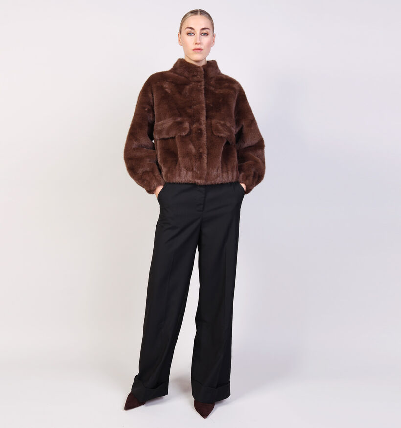 Adoré Milana Manteau court en Marron pour femmes (369250)