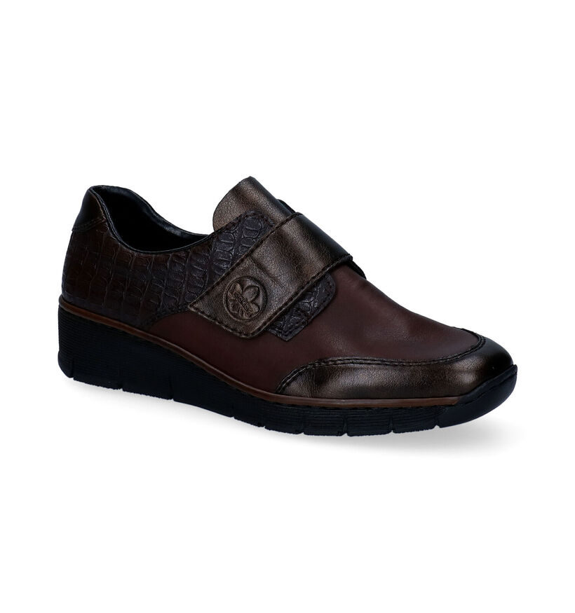 Rieker Chaussures confort en Brun foncé en cuir (298607)