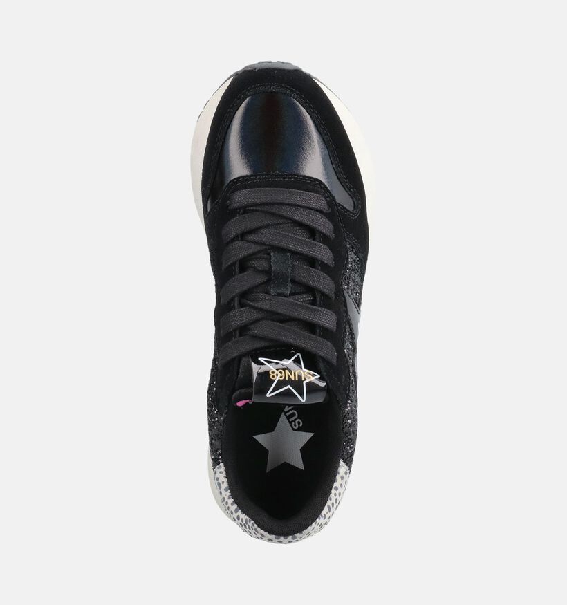 Sun68 Big Stargirl Glitter Zwarte Sneakers voor dames (379721) - geschikt voor steunzolen