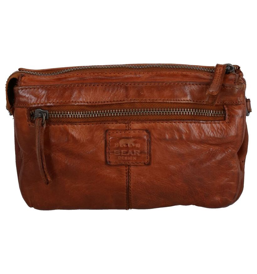 Bear Design Sac porté croisé en Cognac pour femmes (329773)