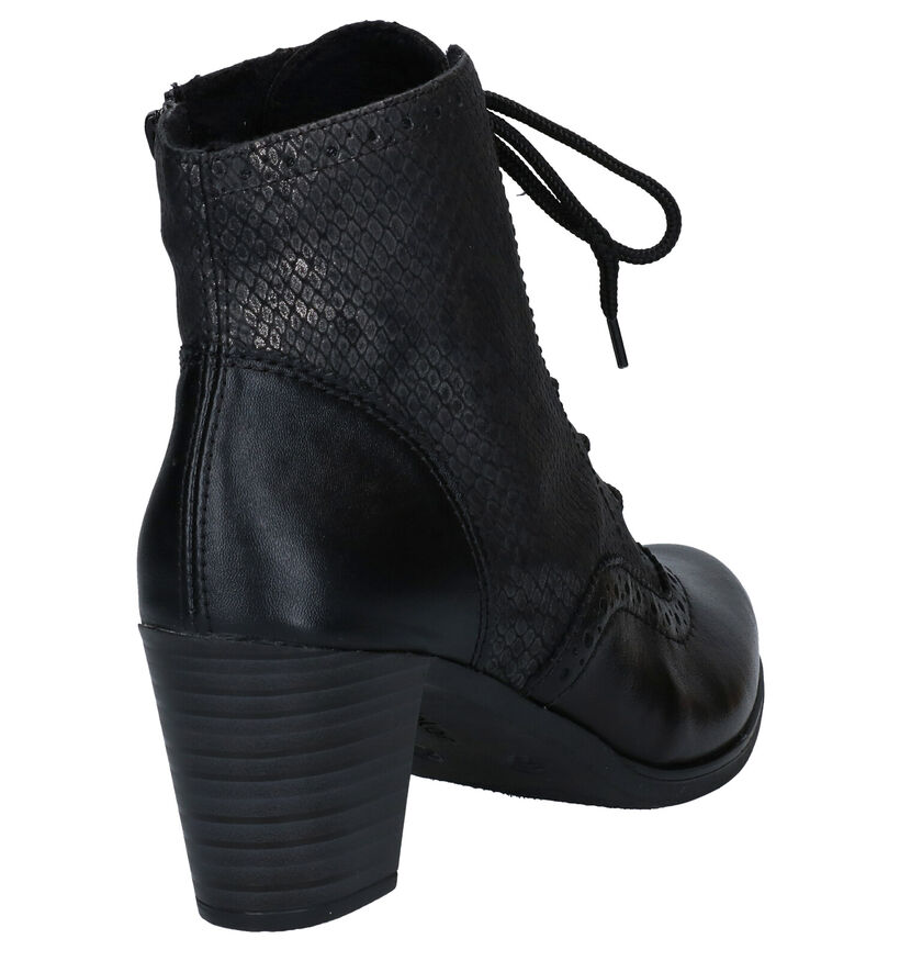 Rieker Bottines à lacets en Noir en cuir (282711)