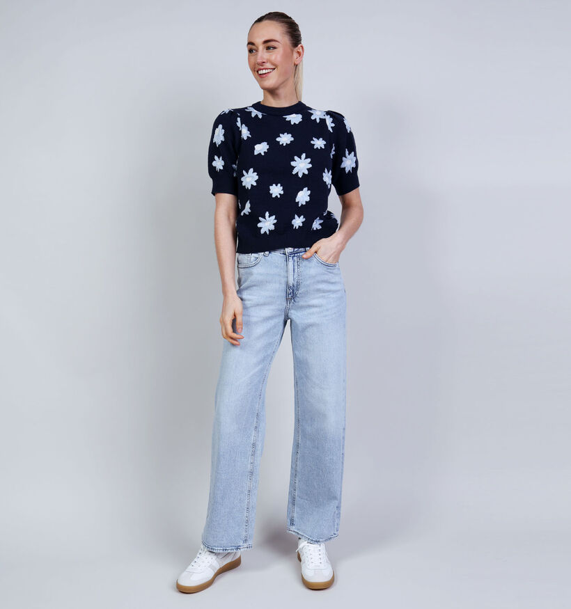 Vila Mavis Pull en Bleu pour femmes (374839)