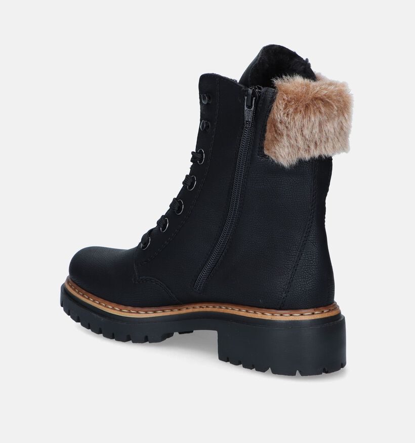 Rieker Boots à lacets en Noir pour femmes (347432)