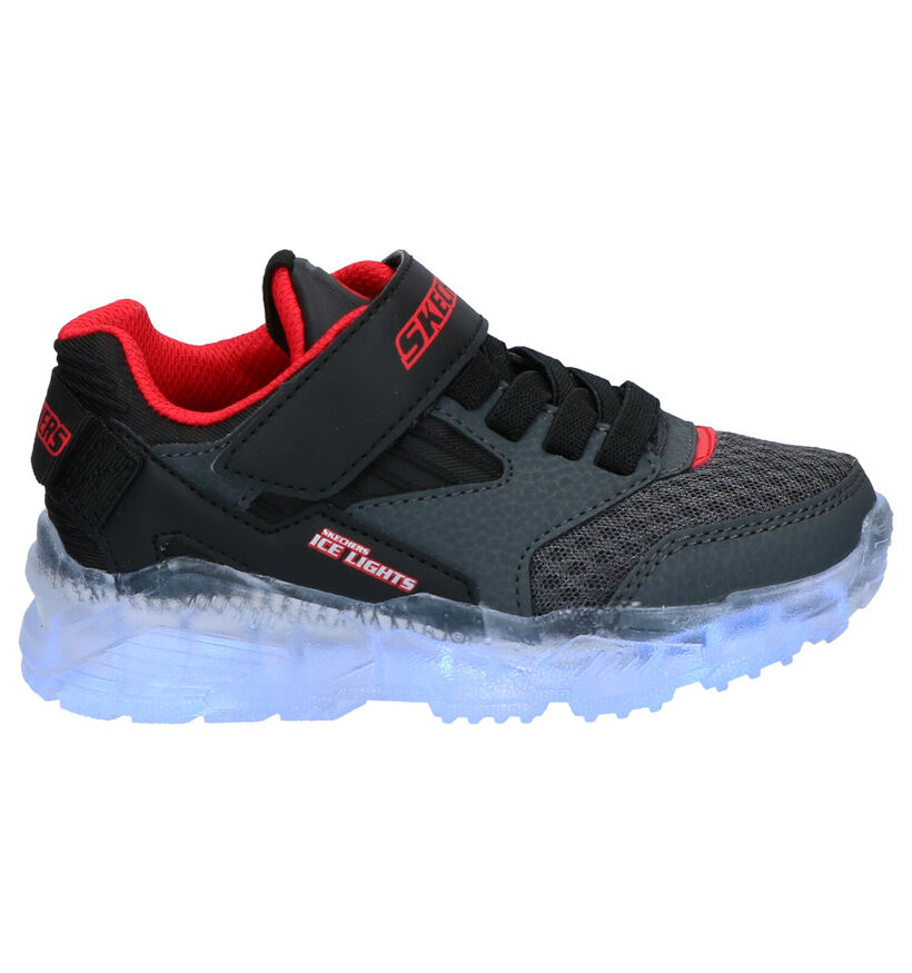 Skechers Ice Lights Zwarte Sneakers in kunstleer (277918)