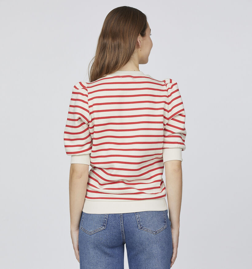 SISTERS POINT New Peva Puff Rode Gestreepte trui voor dames (363178)