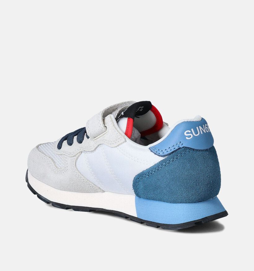 Sun68 Jaki Baskets pour b&eacute;b&eacute; en Blanc pour gar&ccedil;ons (362444) - pour semelles orthop&eacute;diques