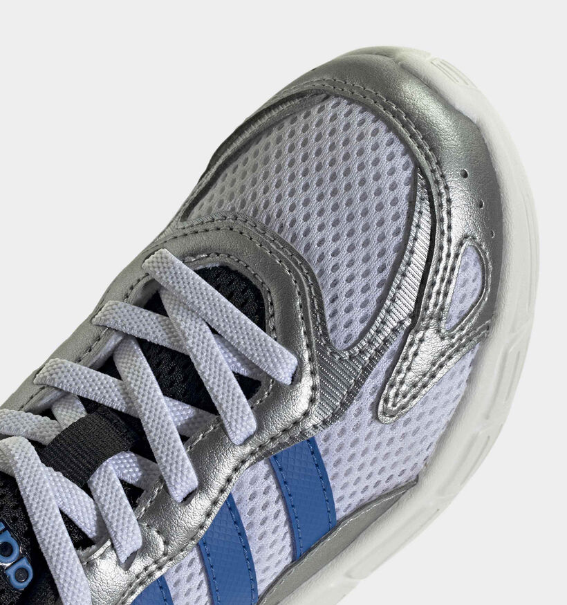 adidas Eclyptix 2000 Witte/Zilveren Sneakers voor jongens, meisjes (375413) - geschikt voor steunzolen